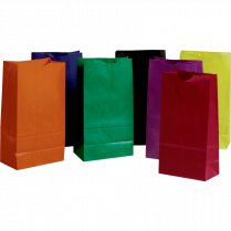 Creativity Street® Rainbow® Kraft Bags #6 Bright Assorted Colours 28/pkg