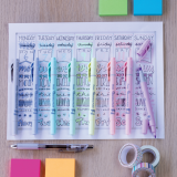 Pentel® Illumina Flex Dual Tip Highlighters Assorted Pastel Colours 8/pkg