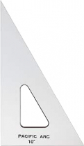 Pacific Arc Triangle 30/60 degree 10" Clear