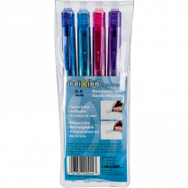 Pilot® FriXion® Ball Clicker Retractable Erasable Gel Pen 0.5 mm Assorted Colours 4/pkg