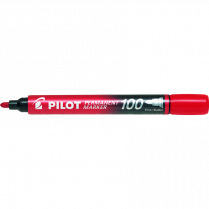 Pilot® Markers 100 Fine Bullet Tip Red 12/box