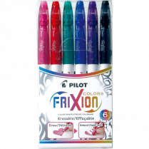 Pilot® FriXion® Colors Erasable Markers Fine Tip Assorted Colours 6/pkg