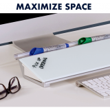 Quartet® Desktop Glass™ Dry-Erase Pad Clear