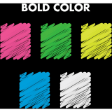 Quartet® Glass Board Neon Markers Fine Tip Assorted Colours 6/pkg *For Dark Glass Surfaces*