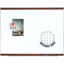 Quartet Platinum Total Erase Whiteboard 24" x 36" Mahogany Frame
