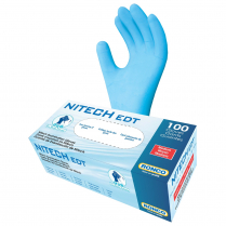 RONCO Nitech® Examination Gloves Medium Blue 100/box