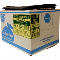 Ralston 2600 Series EcoLogo™ Industrial Garbage Bags Regular 26" x 36" Black 250/ctn