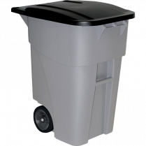 Rubbermaid® BRUTE® Rollout Waste Container with Lid 189.3 L Grey
