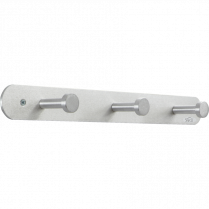 Safco® Nail Head Coat Hook 3-Hook Satin Aluminum