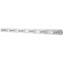 Safco® Nail Head Coat Hook 6-Hook Satin Aluminum