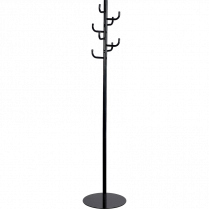 Safco® Hook Head Coat Rack Black
