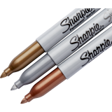 Sharpie® Metallic Markers Fine Tip Assorted Colours 3/pkg