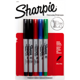 Sharpie® Ultra Fine Permanent Markers Assorted Colours 5/pkg