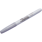 Sharpie® Metallic Markers Fine Tip Silver 12/box