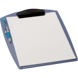 Storex® Washable Clipboard w/Pen Holder Pearlized Blue
