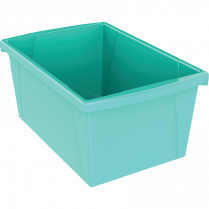 Storex® Storage Bin 21L Teal