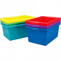 Storex® Storage Bin 21L Blue