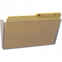 Storex® Snap and Stack Unbreakable Wall Pocket Letter Clear
