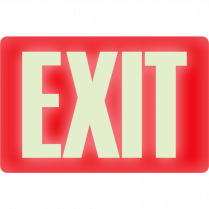 Headline® Glow in the Dark Exit Sign English