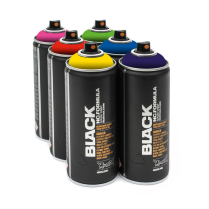 Montana BLACK Spray Paint 400ml - Various Colours