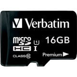 Verbatim® microSDHC Card with Adaptor Class 10 16GB