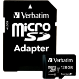 Verbatim® microSDXC Cards with Adaptor Class 10 128GB