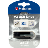 Verbatim® Store 'n' Go® V3 USB 3.0 Drive 8GB Black