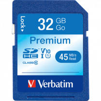 Verbatim® Premium SDHC® Card Class 10, 32GB