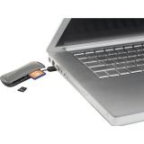 Verbatim® Pocket Card Reader with USB Cable Graphite