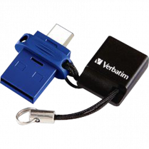 Verbatim® Store 'n' Go Dual USB-C (w/ USB-A Adaptor) 2.0 Drive 16GB