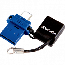 Verbatim® Store 'n' Go Dual USB-C (w/ USB-A Adaptor) 2.0 Drive 64GB