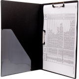 VLB Duraply® Stay Clean Folding Clipboard 11" x 17" Black