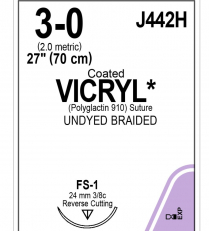 SUTURE VICRYL PLUS CTD 3/0 24MM  (VCP442H)  BOX/36