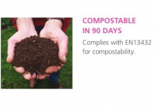 INJECTION TRAY COMPOSTABLE WHITE (BIOINJ500) PACK/125