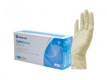 GLOVE LATEX SAFEBASICS POWDER FREE BOX/100