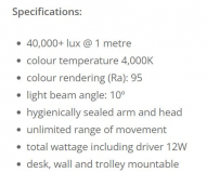 EXAM LIGHT FLEXLED LED LIGHT ONLY (PACLEDFLEX)  EA