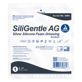 SiliGentleAG - Silicone Bordered Foam Dressing