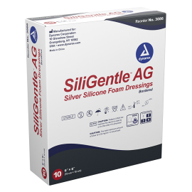 SiliGentleAG - Silicone Bordered Foam Dressing