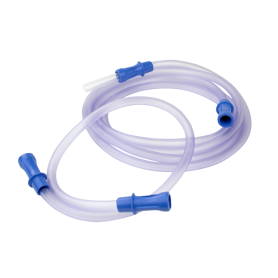Suction Connecting Tubing w/ Male Connector, Non-Conductive,