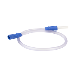 Suction Connecting Tubing w/ Male Connector, Non-Conductive,