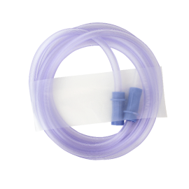 Suction Connecting Tubing w/ Male Connector, Non-Conductive,