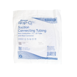 Suction Connecting Tubing w/ Male Connector, Non-Conductive,