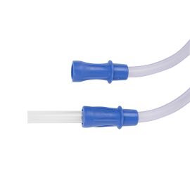 Suction Connecting Tubing w/ Male Connector, Non-Conductive,