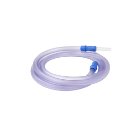 Suction Connecting Tubing w/ Male Connector, Non-Conductive,