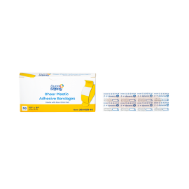 Sheer Plastic Adhesive Bandages - Sterile