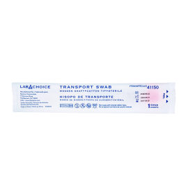 Transport Swab, Wooden Shaft,  Cotton Tip, Sterile