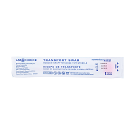 Transport Swab, Wooden Shaft,  Viscose Tip, Sterile