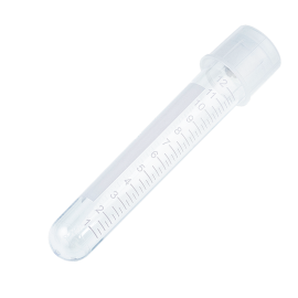 Culture Tube w/Dual Position Cap w/Graduated, PS, Peel Pack