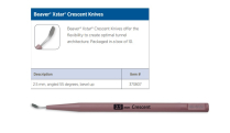 KNIFE 55 DEG BEV UP MATTE CRESCENT 2.5MM ST (373807) B10