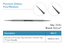MMSU11181S PUNCTUM DILATOR FINE MEDIUM ST BOX/20